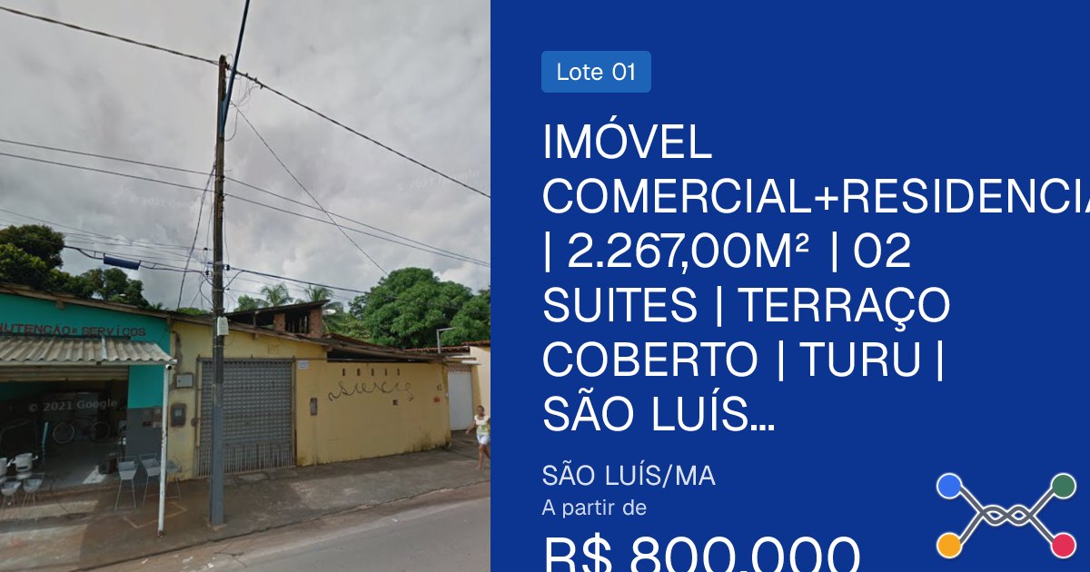 IMÓVEL COMERCIAL+RESIDENCIAL | 2.267,00M² | 02 SUITES | TERRAÇO COBER…