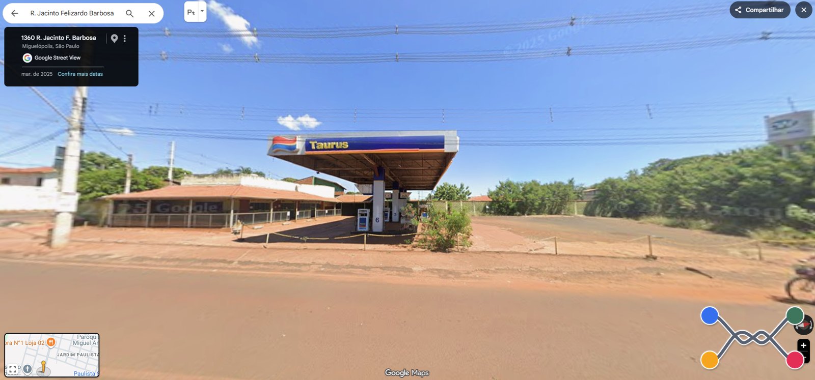 POSTO DE COMBUSTÍVEIS - 50% DE ÁREA URBANA DE 1.320 m² NO CENTRO DE MIGUELÓPOLIS/SP