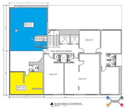 3 Salas Unificadas com 387m² | Desocupado e Reformadas | Centro de Fortaleza/CE | Vista Mar | Cobertura | Ideal p/ Sede Corporativa ou Investimento! Ótima Oportunidade para Investimento!