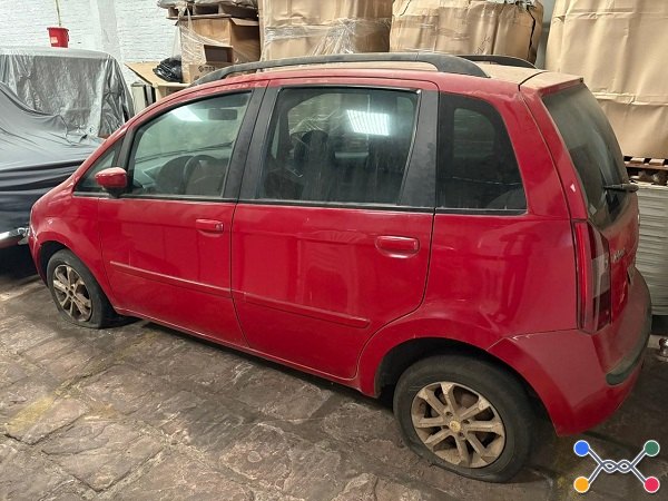 Fiat Idea ELX Flex 2007, Vermelha, Placa INR7341