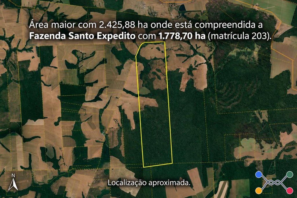 Fazenda com 1.778,70 hectares em Itanhangá/MT