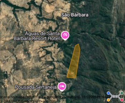 Área de 60,5799 ha | denominado fazenda santa bárbara | augusto de lima/mg