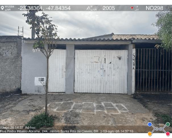 Tatuí/sp — casa com 109,32m², 2 quartos, 1 vaga na garagem (f8444432055577) casas em leilão | mgl leilões