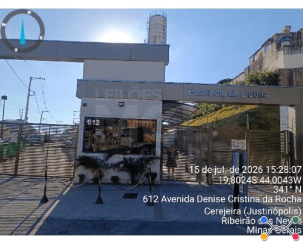 Ribeirão das neves/mg — apartamento com 38,42m², 2 quartos, 1 vaga na garagem (f8787716061736) apartamentos em leilão | mgl leilões