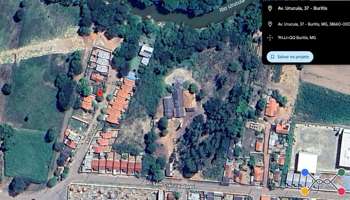 Lote/terreno urbano situado na avenida urucuia, identificado como sem número-f, quadra 104, em buritis/mg
