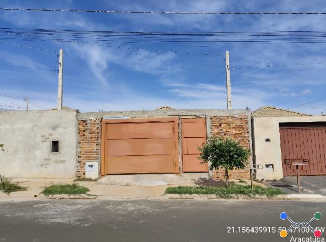 Casa - 44,82m² de área privativa, 152m² de área do terreno, com vaga de garagem - aracatuba/sp