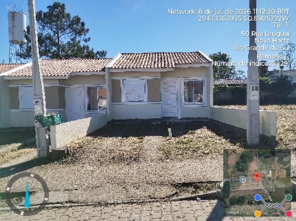 Casa - 40,15m² de área privativa, 137,5m² de área do terreno - nova hartz/rs