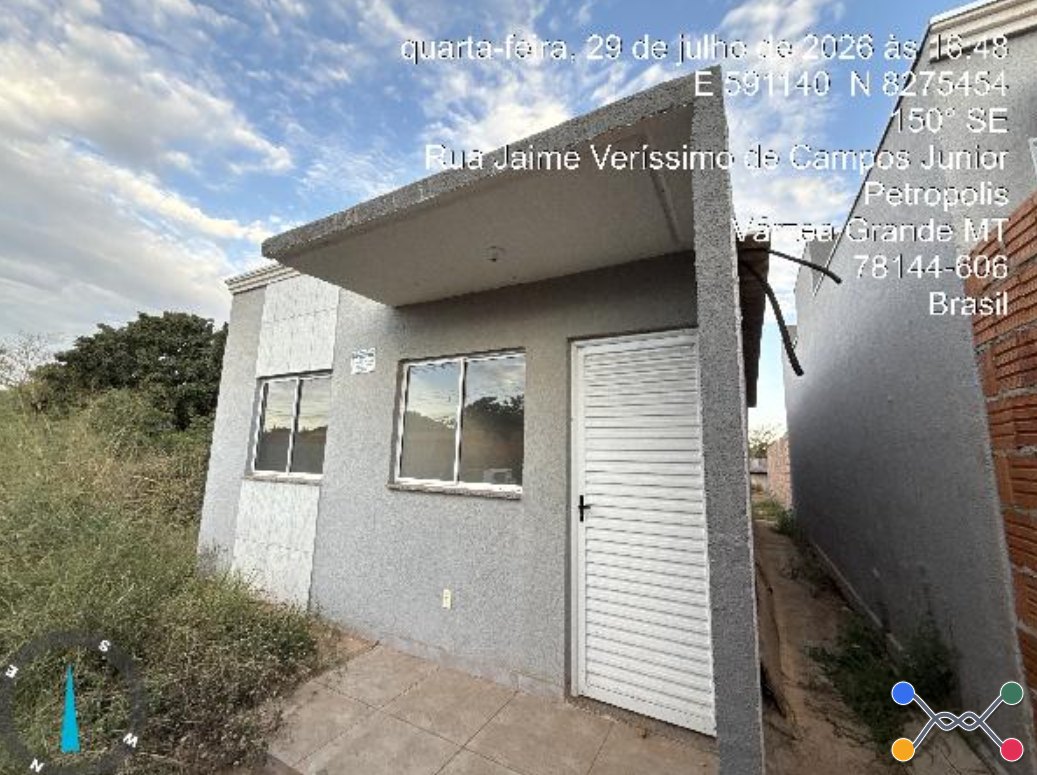 Casa - 52,17m² de área privativa, 180m² de área do terreno, com vaga de garagem - varzea grande/mt