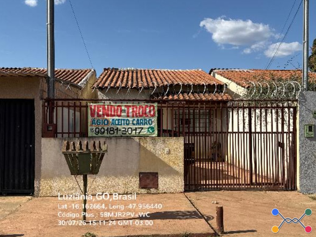 Casa - 54,61m² de área privativa, 360m² de área do terreno, com vaga de garagem - luziania/go