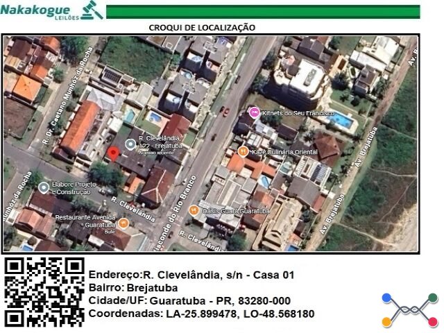 Lote 3001 imóvel: casa geminada nº 01 , do conjunto resid. clevelândia, área construída 86 m², área terreno 158 m²