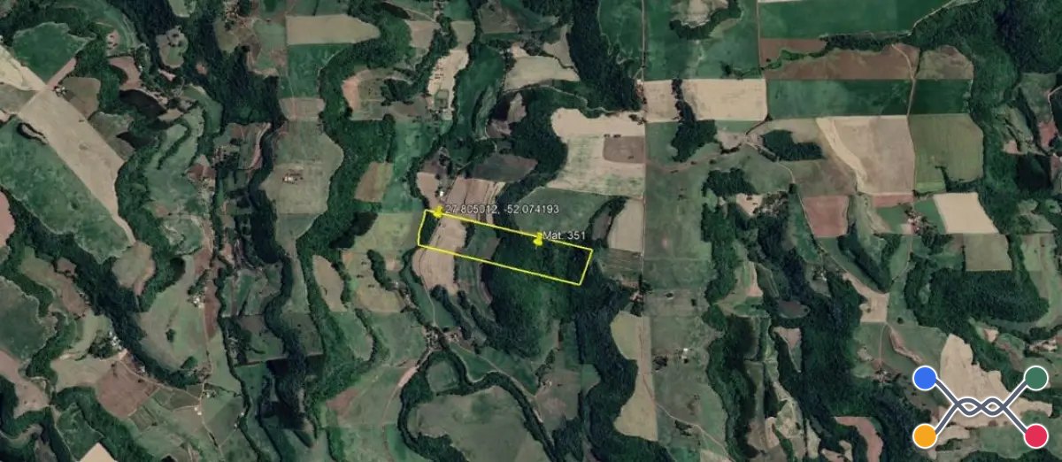 Terreno de 10,0000 ha, localizado na linha 1, lote rural nº 49, rio dos índios (interior), em floriano peixoto/rs