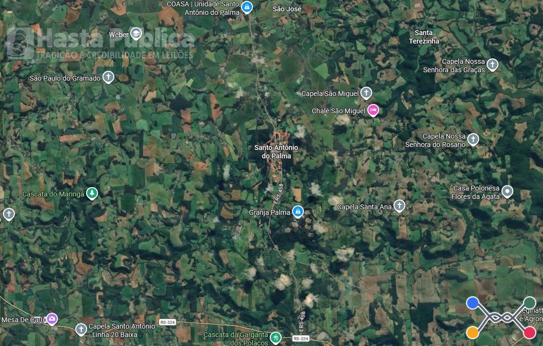 Imóvel rural de 5173650m² Secção Quaraim Santo Antônio do PalmaRS