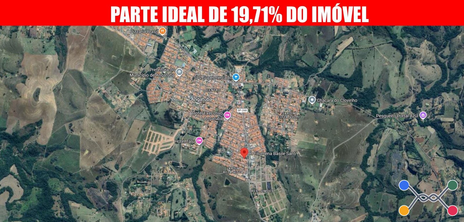 Parte ideal de 19,71% do imóvel: uma gleba rural denominada “sítio são josé i”,