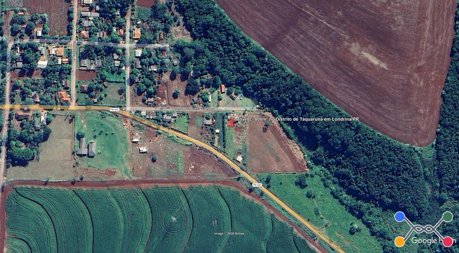 LOTE 11.1 - Imóvel c/ 800m² no Distrito de Taquaruna em Londrina/PR