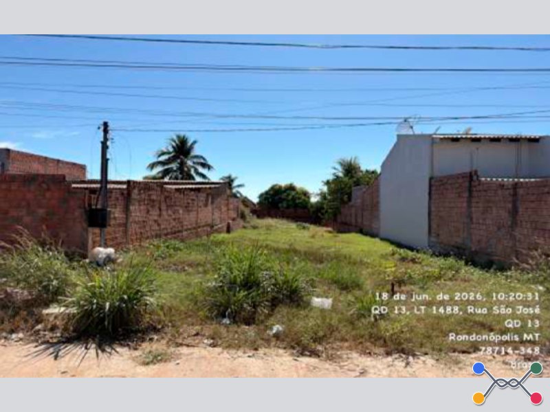 Terreno em leilão em Rondonópolis - MT