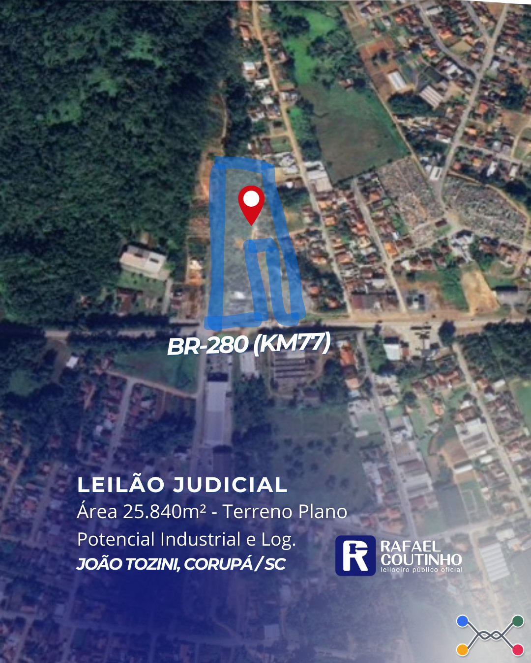 Terreno em leilão em Corupá - SC