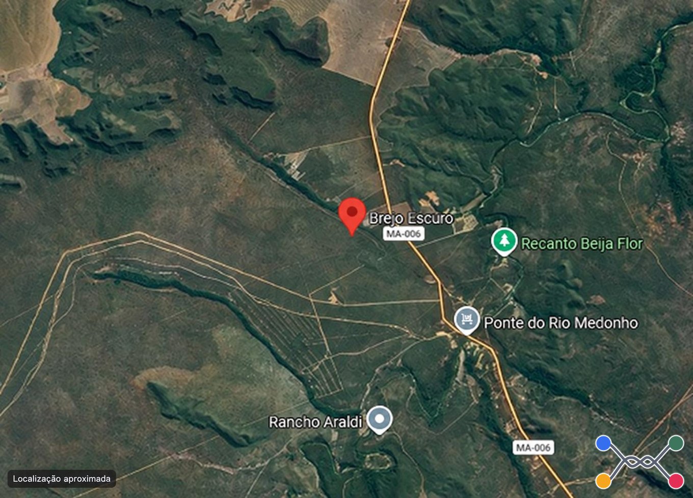 Uma área de terras com 484,90,38 (Quatrocentos e oitenta e quatro hectares, noventa ares e trinta e oito centiares), encravada na gleba nº 01 (hum), situada na Fazenda Brejo Escuro, Alto Parnaíba/MA.