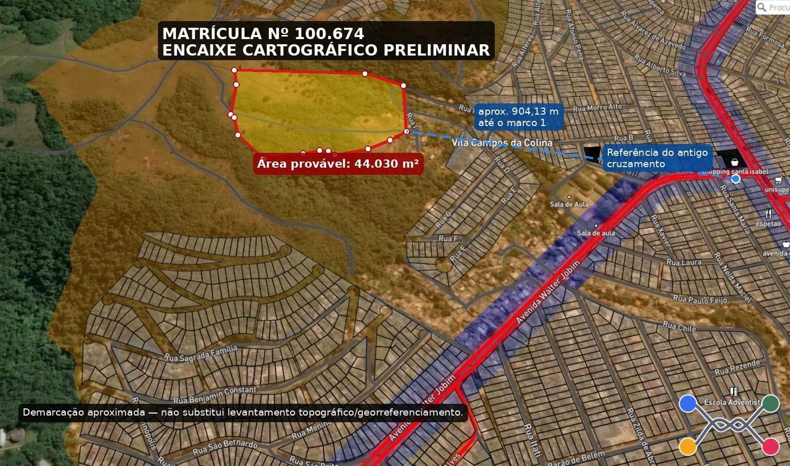 ALIENAÇÃO POR INICIATIVA PARTICULAR - VIAMÃO/RS - ÁREA DE TERRAS COM ÁREA APROXIMADA DE 4,4030HS., JUNTO À VILA MONTE CASTELO.