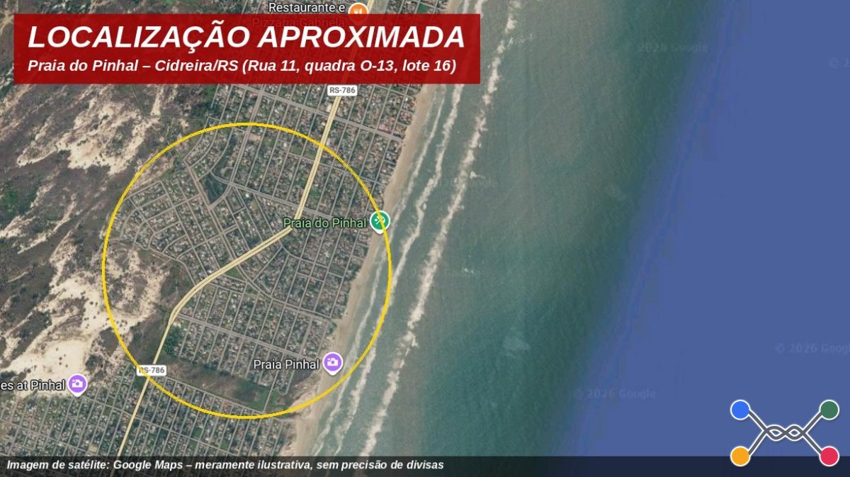 TERRENO DE 350 M² NA PRAIA DO PINHAL – CIDREIRA/RS