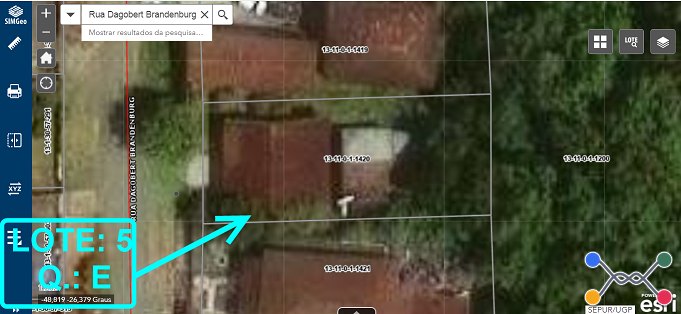 UM TERRENO COM UMA CASA NÃO AVERBADA EM JOINVILLE/ SC