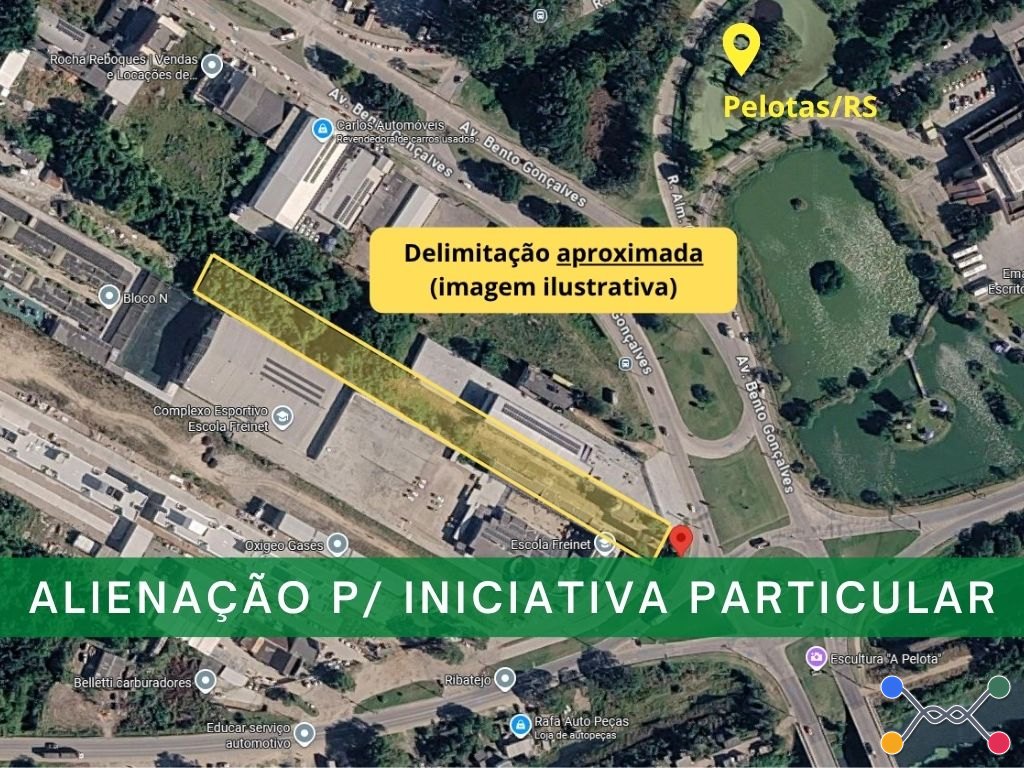INICIATIVA PARTICULAR (TRT4) - TERRENO DE APROX. 5.947,00M², C/ BENFEITORIAS, EM PELOTAS/RS - Raupp Leilões - Naio de Freitas Raupp - Leiloeiro Oficial