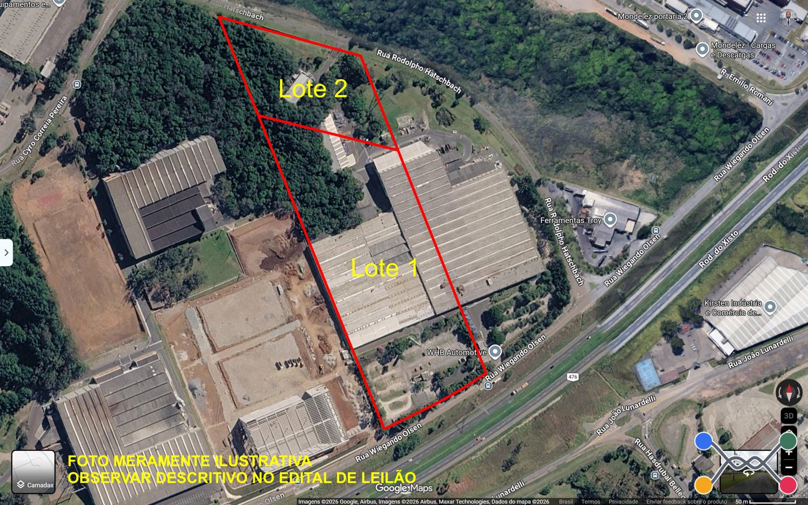 IMÓVEL INDUSTRIAL - CURITIBA/PR - ÁREA 53.653,77M2 - Sabbag Leilões