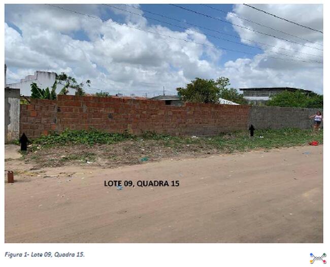Lote de terreno situado sob o no. 09 da Quadra 15, no Loteamento Vale de Santa Rita I, no Município de Santa Rita/PB.