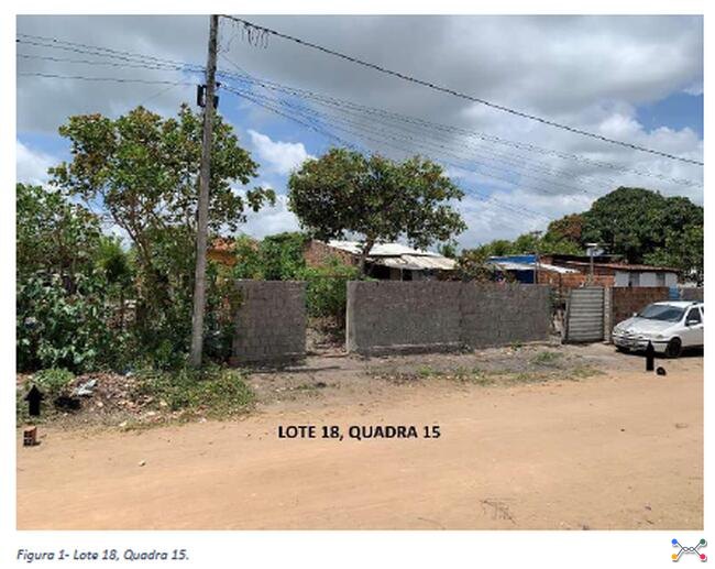 Lote de terreno situado sob o no. 18 da Quadra 15, no Loteamento Vale de Santa Rita I, no Município de Santa Rita/PB.