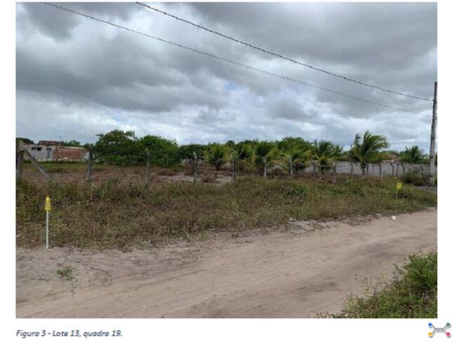 Lote de terreno situado sob o no. 13 da Quadra 19, no Loteamento Vale de Santa Rita I, no Município de Santa Rita/PB.