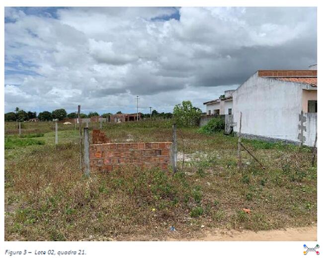 Lote de terreno situado sob o no. 2 da Quadra 21, no Loteamento Vale de Santa Rita I, no Município de Santa Rita/PB.