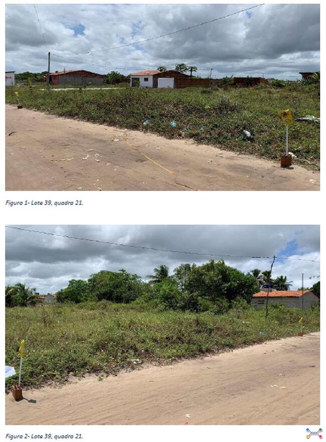 Lote de terreno situado sob o no. 39 da Quadra 21, no Loteamento Vale de Santa Rita I, no Município de Santa Rita/PB.