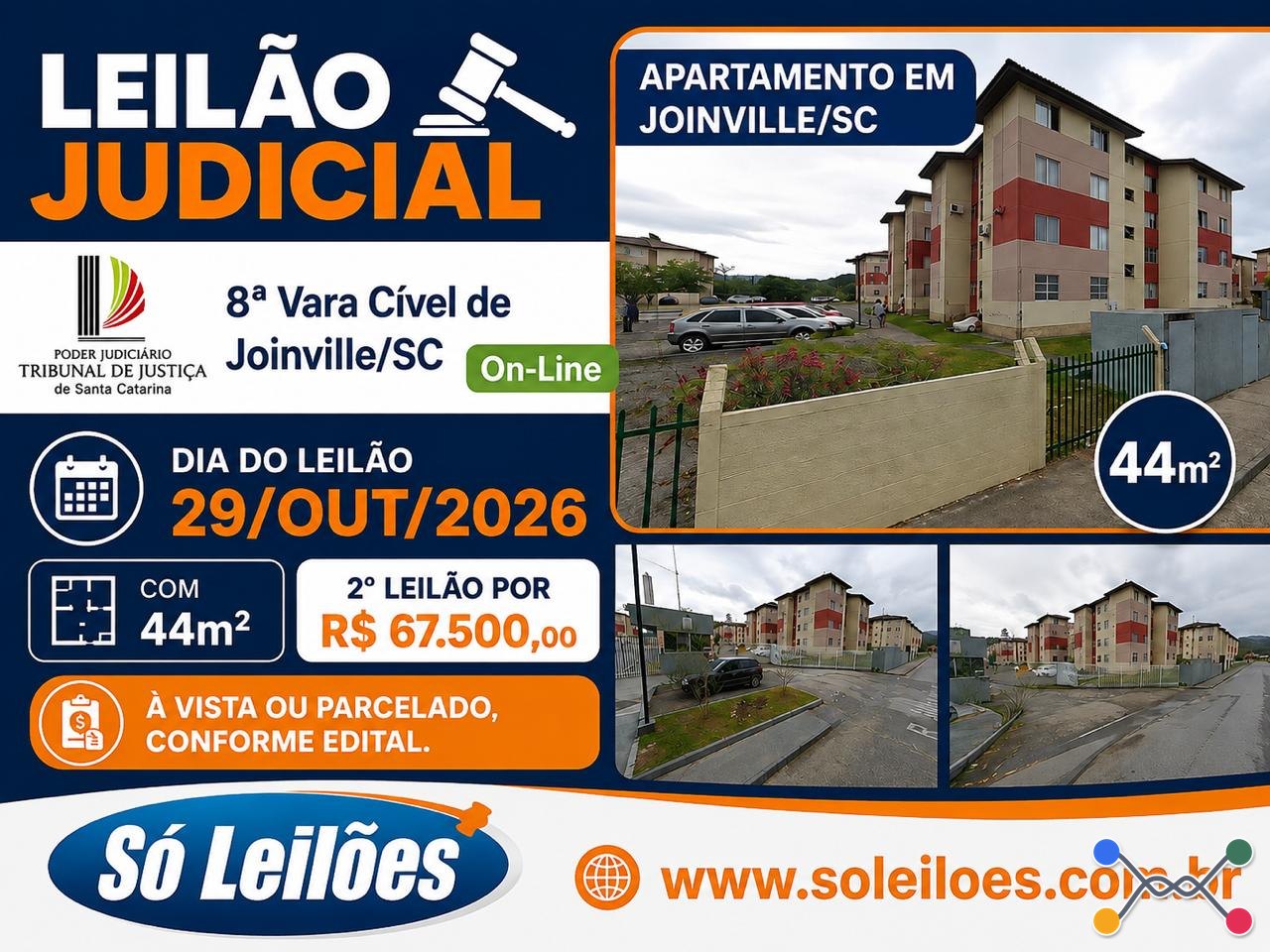 APARTAMENTO NO BAIRRO ITINGA, JOINVILLE/SC - Só Leilões