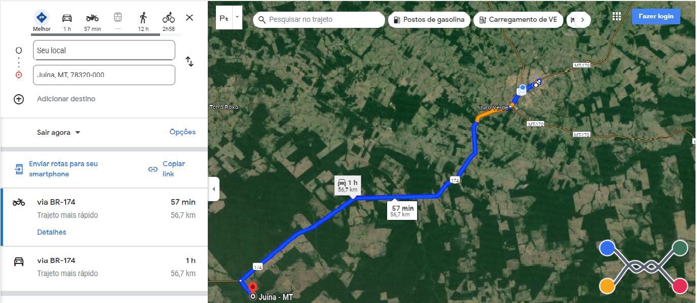 Área de terras com 1.004,1282 ha, denominada “fazenda santo antônio”, situada no município de juína/mt