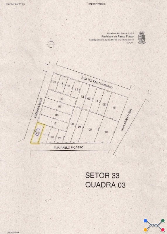Terreno em leilão em Loteamento Parque Turístico, Passo Fundo/RS