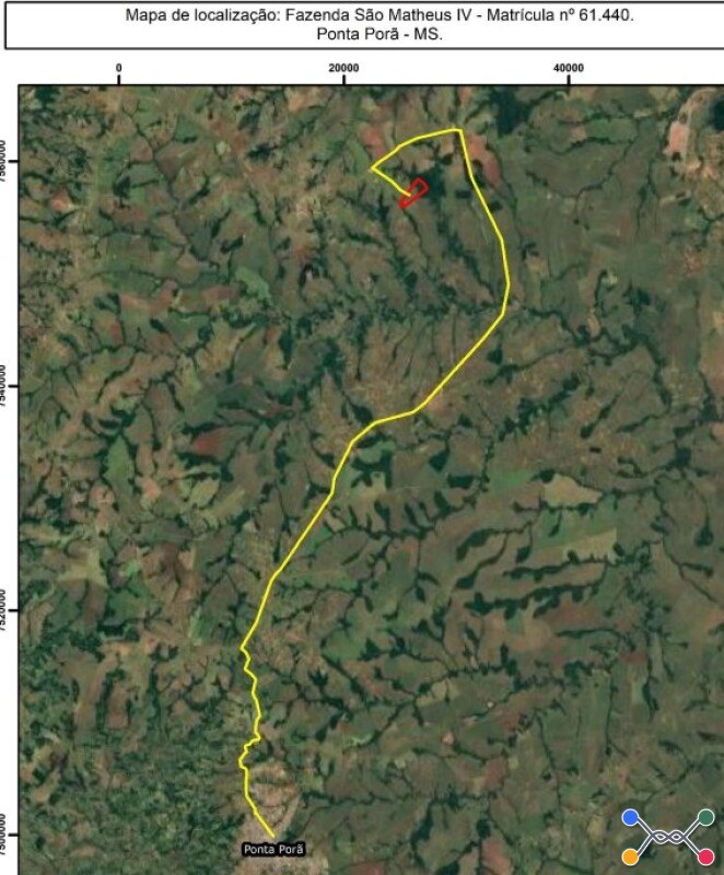 Fração ideal correspondente a 100ha fazenda são matheus iv