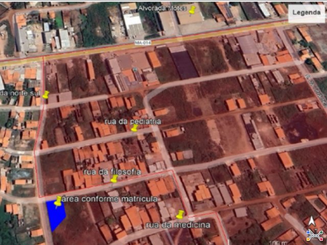 Lote a.t. 907,3 m² - jd. cidade dos lagos ii, viana/ma