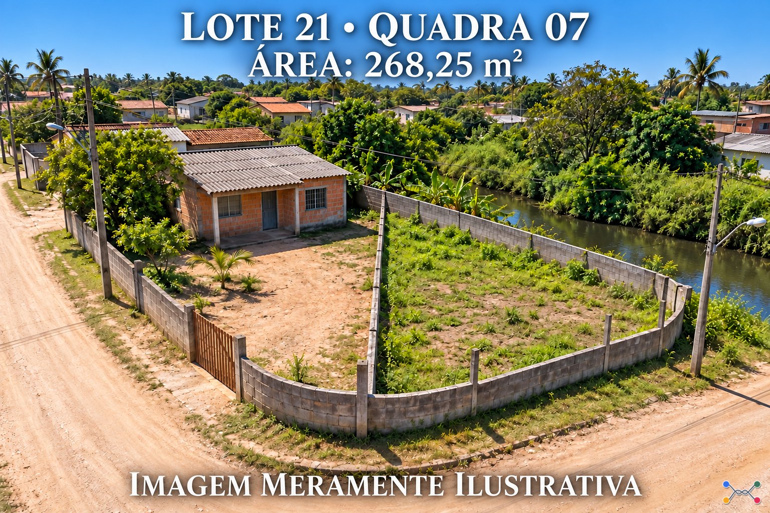 Terreno com área de 268,25 m²- Balneário Paranapuan - Itanhaém/SP