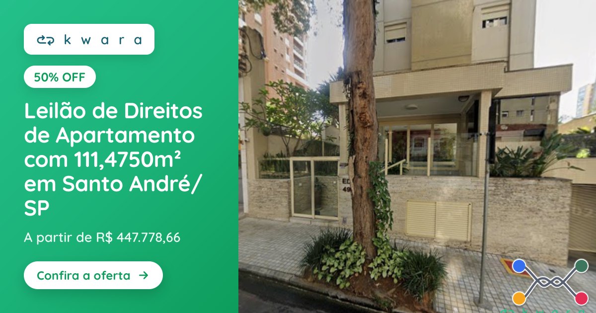 Leilão de Direitos de Apartamento com 111,4750m² em Santo André/SP