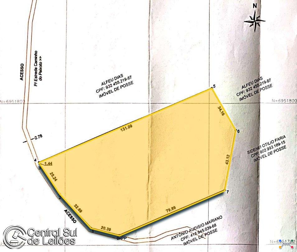 Direitos possessórios sobre Imóvel com área de 8.278,32m², no Município de Biguaçu/SC