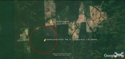 Fazenda Santa Amália com área de 2.481,6665ha em Juara-MT.