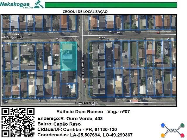 Lote 3901 vaga de estacionamento no 7 (sete), do tipo gi, localizada no subsolo, do edificio dom romeo