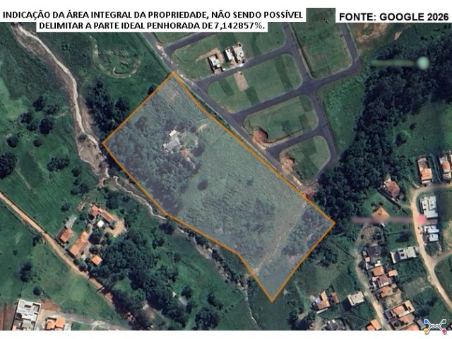 Parte ideal 7,142857% - Chácara 3,1 hectares- Jacarezinho/PR