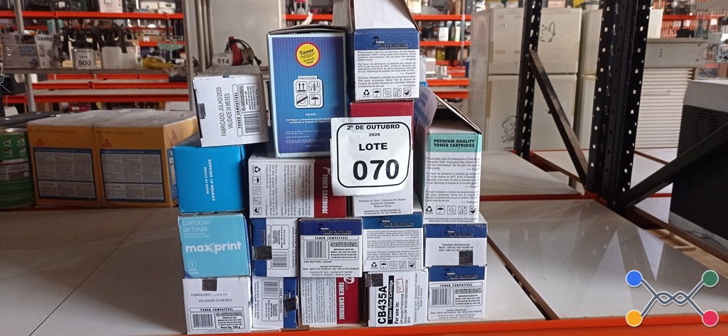01 LOTE COM VÁRIOS TONNERS DE IMPRESSORAS DE MARCASSE MODELOS DIVERSOS. (NO ESTADO) ATENÇÃO! FAZER A VISITAÇÃO ANTES DE ARREMATAR, NÃO SABEMOS SE FUNCIONA, LEILÃO NÃO TEM GARANTIA E NEM DEVOLUÇÃO, SUJEITO A POSSÍVEIS AVARIAS VISÍVEIS/OCULTAS E/OU AUSÊNCIA DE COMPONENTES.