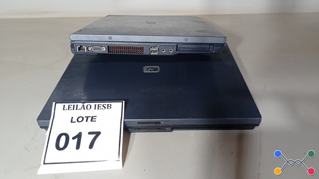 02 NOTEBOOKS HP SEM FONTE. (NO ESTADO) ATENÇÃO! FAZER A VISITAÇÃO ANTES DE ARREMATAR, NÃO SABEMOS SE FUNCIONA, LEILÃO NÃO TEM GARANTIA E NEM DEVOLUÇÃO, SUJEITO A POSSÍVEIS AVARIAS VISÍVEIS/OCULTAS E/OU AUSÊNCIA DE COMPONENTES.