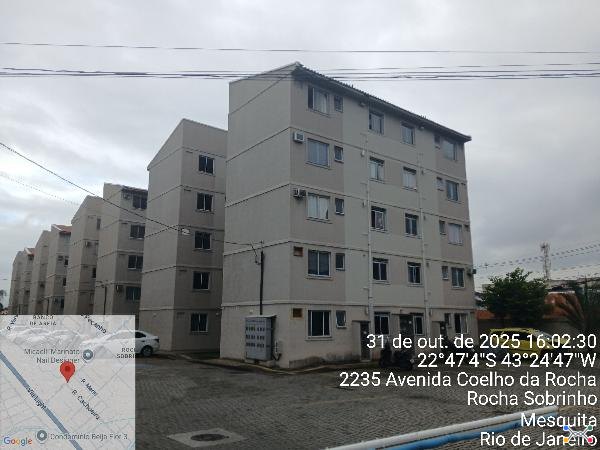 Imóvel com grande valor — Apartamento no Rocha Sobrinho, Mesquita - RJ, Apto 303, 2 quartos, 1 vaga, 42,9m²