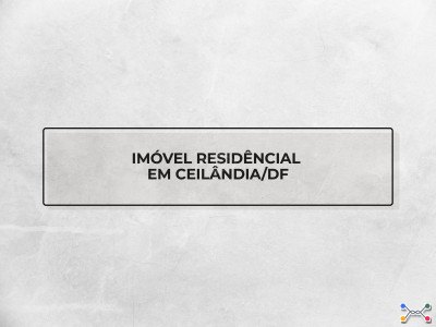 Lote 0001: residencia com 135 m² no setor habitacional sol nascente