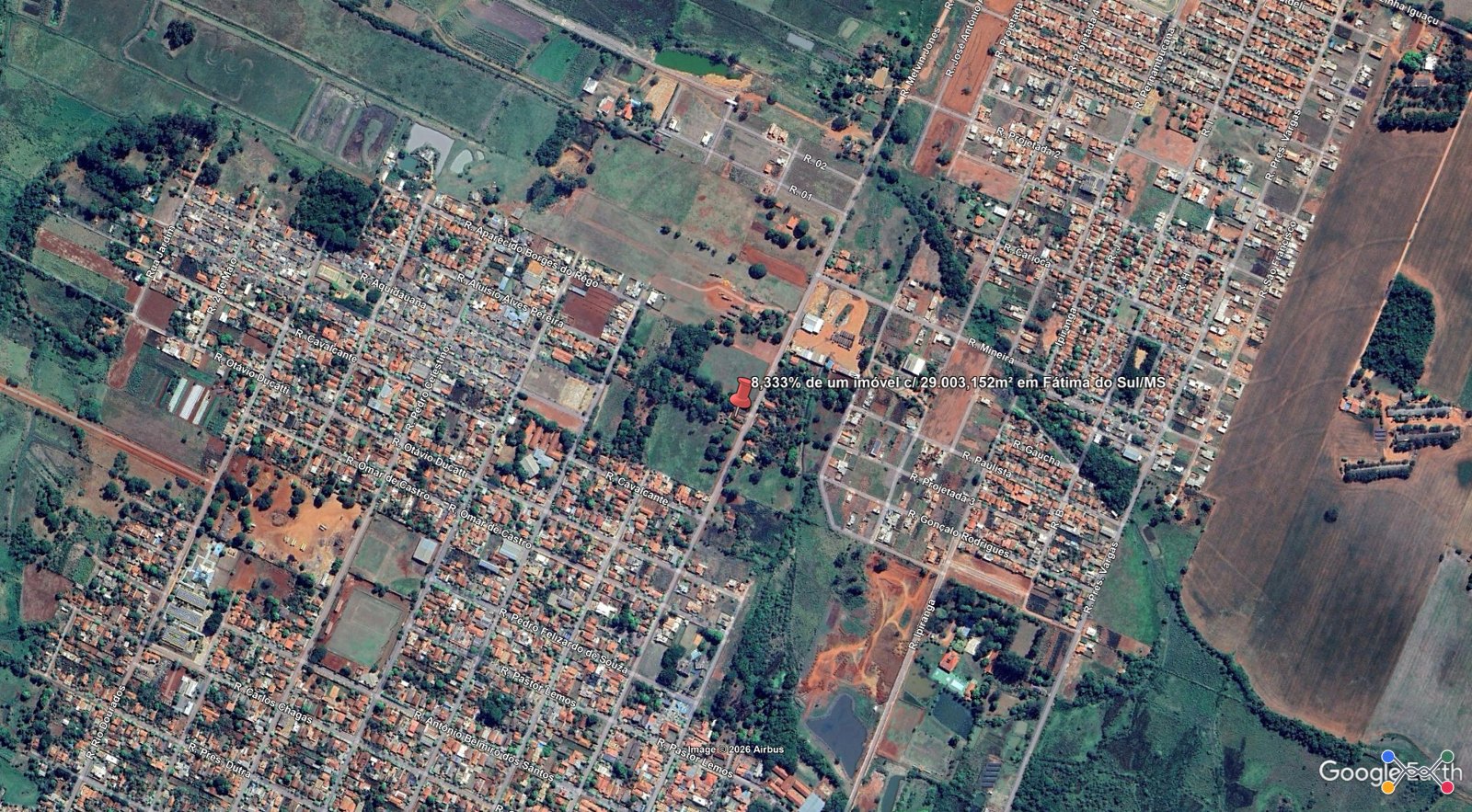 LOTE 4.1 - 8,333% de um imóvel c/ 29.003,152m² em Fátima do Sul/MS