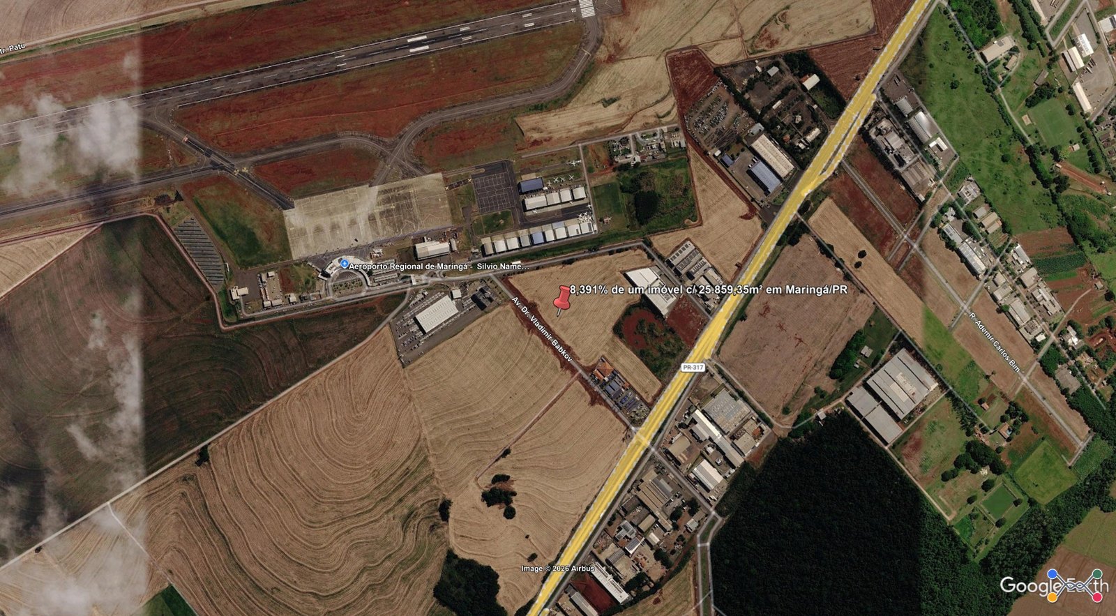 LOTE 9.1 - 8,391% de um imóvel c/ 25.859,35m² na Gleba Pinguim em Maringá/PR