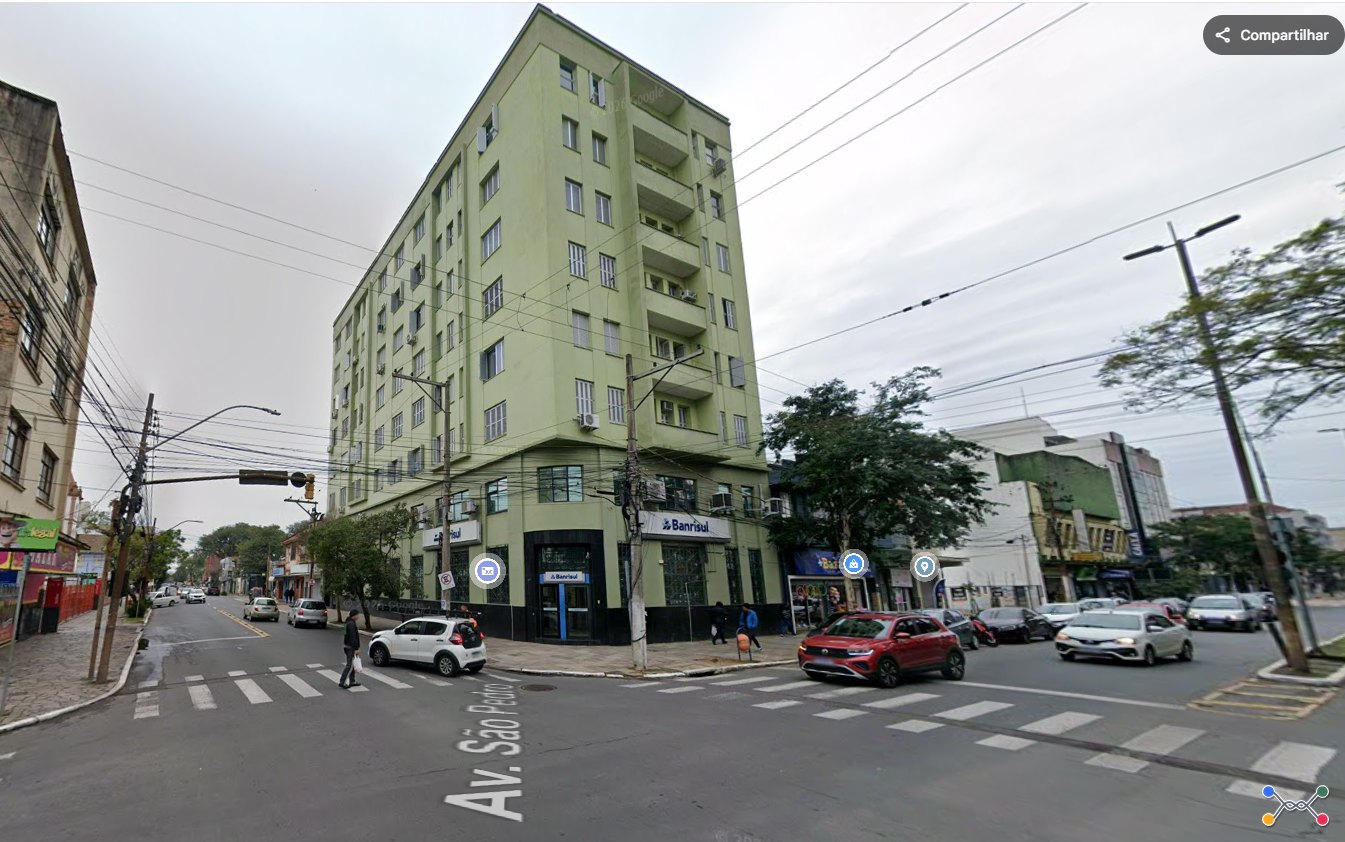 AGÊNCIA SÃO JOÃO, Edifício Banrisul, Av. São Pedro nº 574, esquina com Av. Presidente Franklin Delano Roosevelt, Bairro São Geraldo, Porto Alegre/RS.