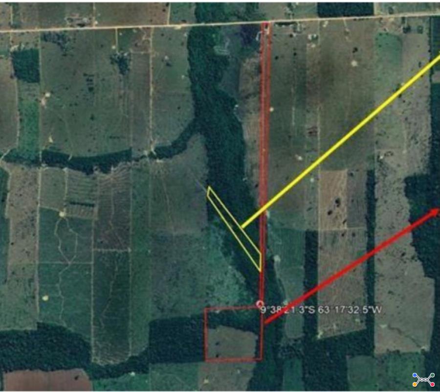 1 Terreno | Área de 17,0450 ha | Lote 83A | Gleba 42 | Alto Paraíso/RO